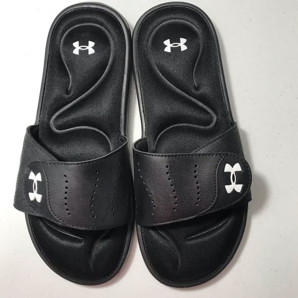 Under Armour Black Slide Sandals Size 9 SB-03 main image 5